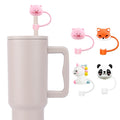 4PCS Silicone Straw Covers Reusable Toppers for 8mm Straw (Tumbler Not Included)