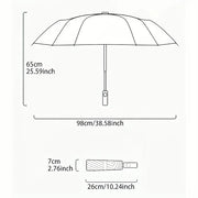 Elegant Compact Travel Folding Umbrella With Pouch