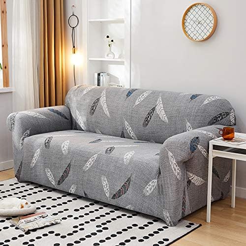 Universal 3 Piece Sofa Covers (3+1+1 Seater, Grey Fern)