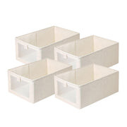 Durable and Versatile Closet Organizers and Storage Baskets (Beige)