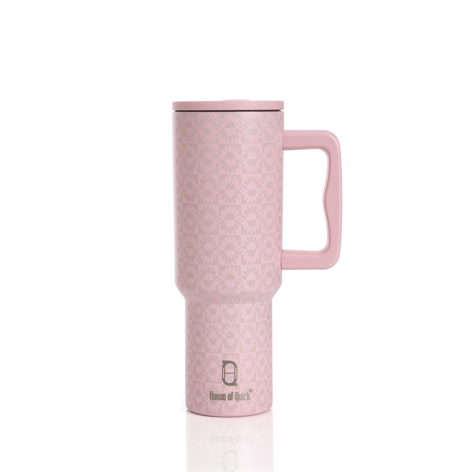 1200ML Insulated Stainless Steel Tumbler with Lid, Handle & Straws - (1200 ML)
