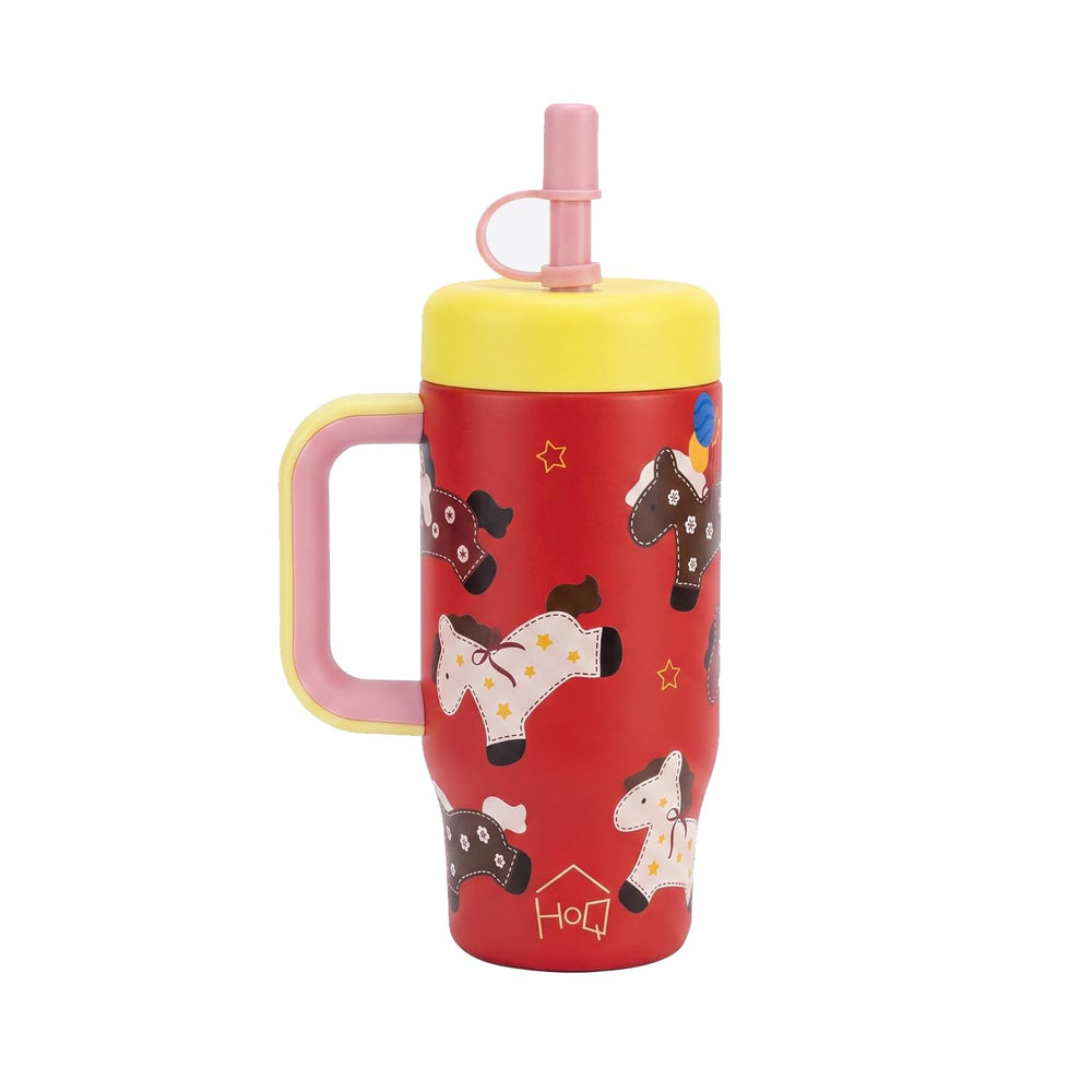 530ML Kids Tumbler Stainless Steel with Handle & Lid