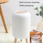10 Liter Kitchen Dustbin Round (White)