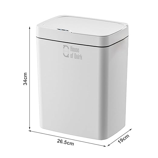 Automatic Bathroom Trash Can with Lid Motion Sensor Touchless (18Litre)