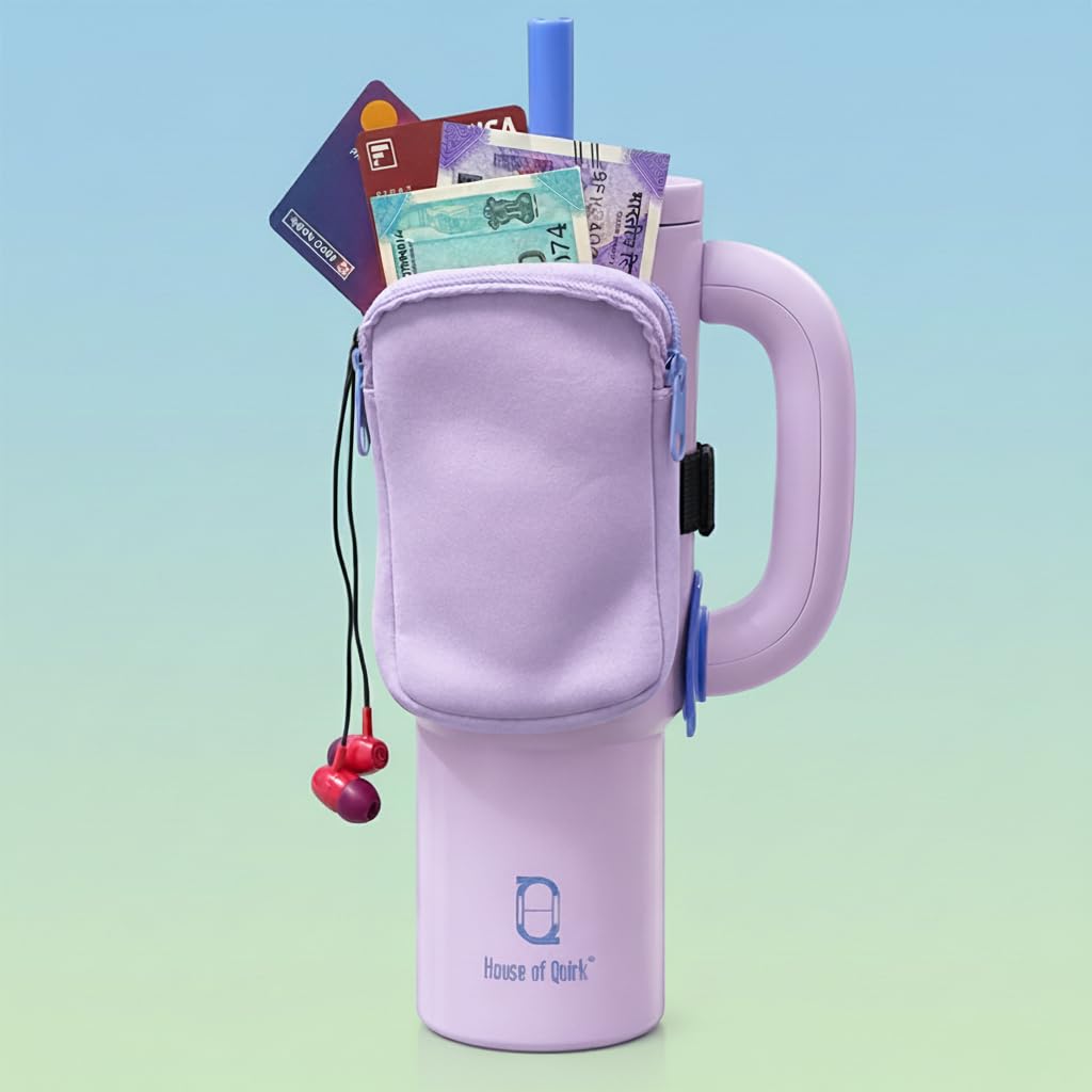 Water Bottle Carrier Bag for Cards, Key 40/30 oz Tumbler  (Tumbler Not Included)