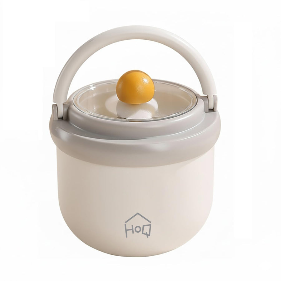 304 Stainless Steel Breakfast Cup with Lid & Spoon