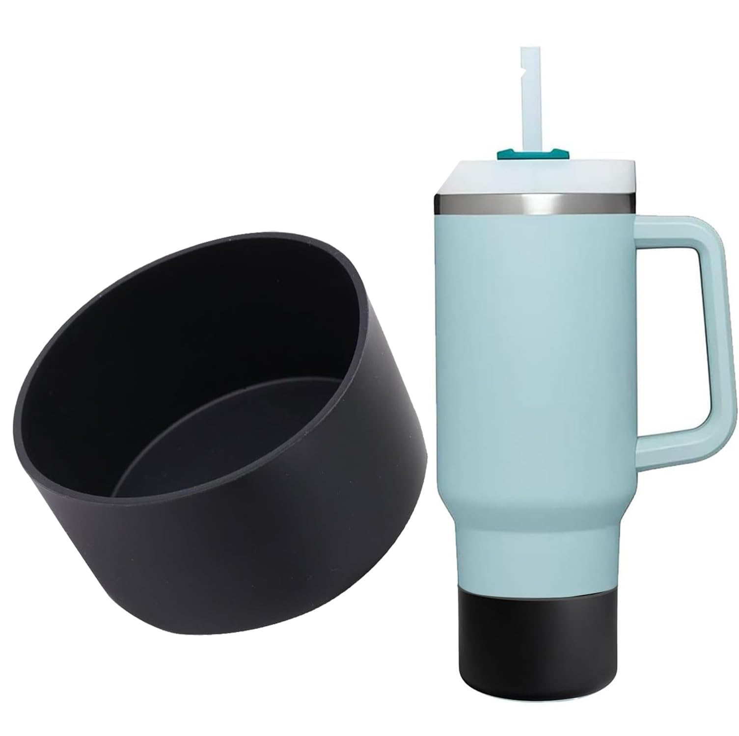 Tumbler Bottom Protector Flask Silicone Boot For Stanley Quencher Adventure 40 Oz & Amp