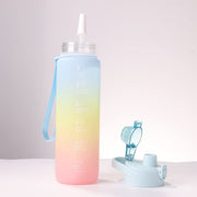 1 liter Water Bottles With Time Markings Sports Water Bottle
