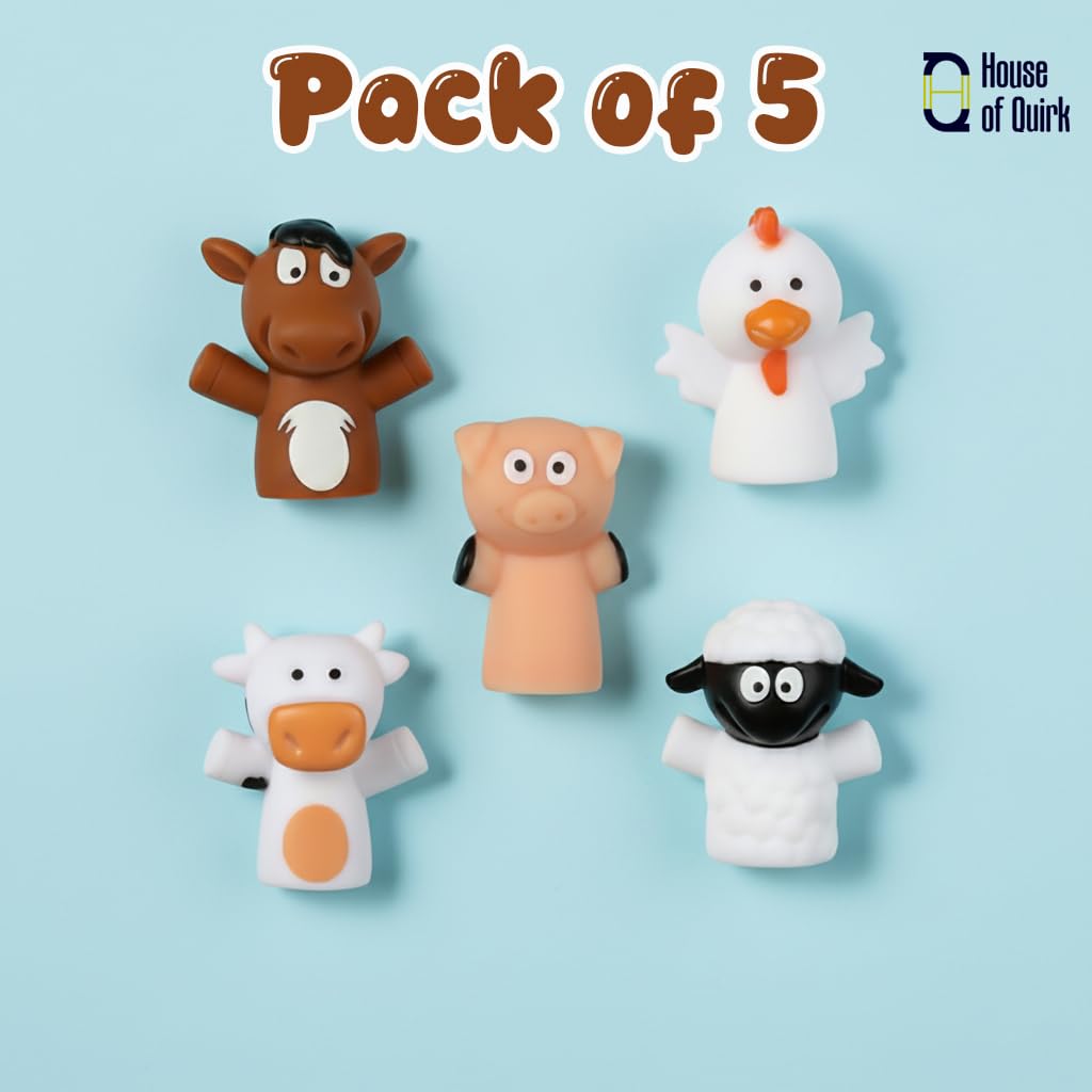 5-Piece Themed Finger Puppets Educational Kids Toy