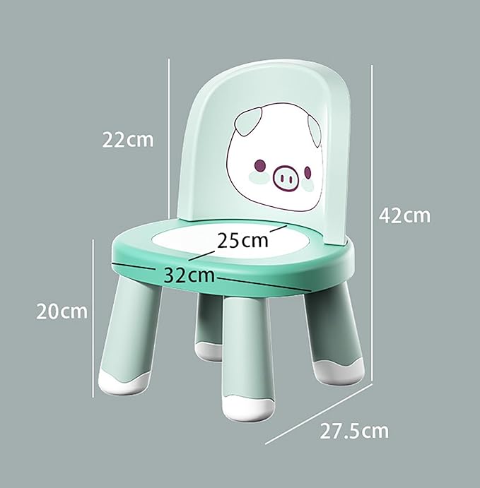 Detachable Baby Chair - Adjustable Plastic Backrest Chair & Stool for Toddlers