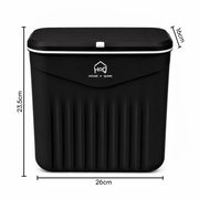 7L Hanging Kitchen Trash Can with Lid, Wall Mounted & Cabinet Door Waste Bin