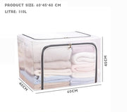 Foldable Transparent Storage Bags for Clothes (110L)