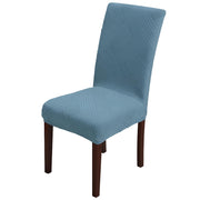 Universal Fit Elegant Jacquard Chair Cover – 220 GSM Stretch Fabric (Light Blue)