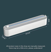 Magnetic Plastic Wrap Dispenser with Paper Towel Holder