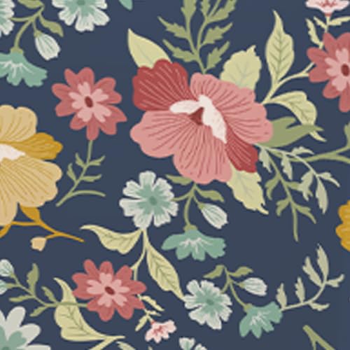 Chair Cover Protector Seat Slipcover (Dark Blue Floral)