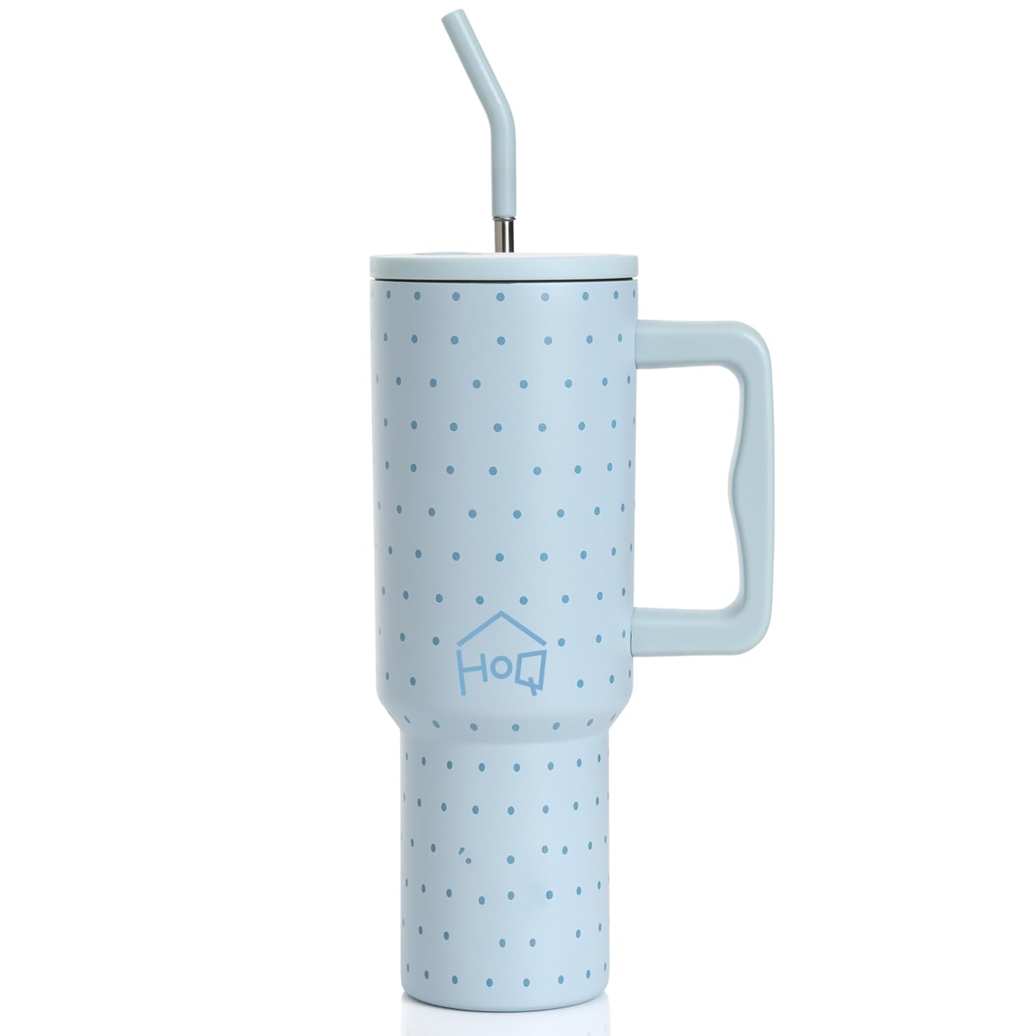 1200ML Stainless Steel Tumbler with Lid, Handle & Straws - (1200 ML)