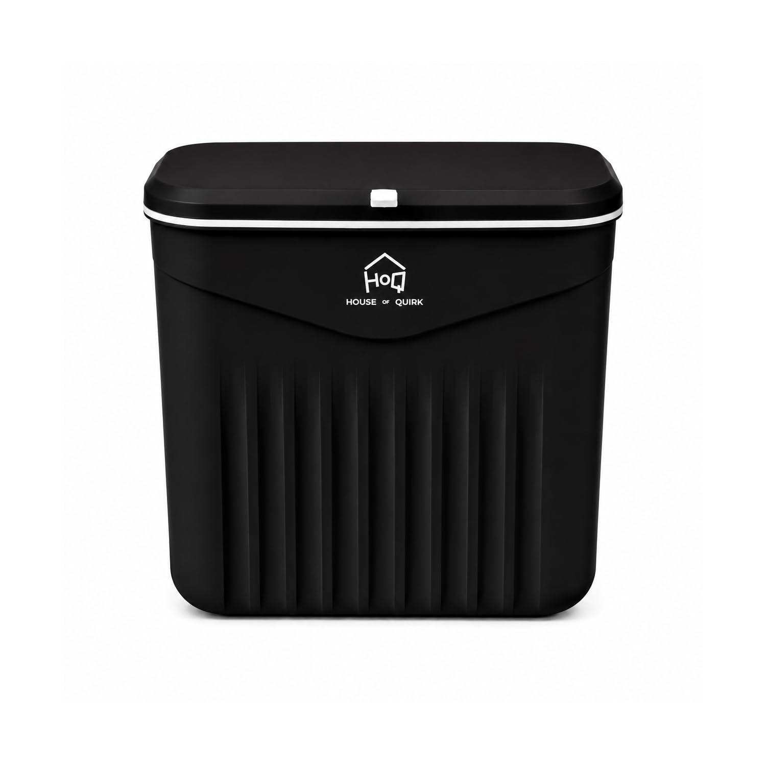 7L Hanging Kitchen Trash Can with Lid, Wall Mounted & Cabinet Door Waste Bin
