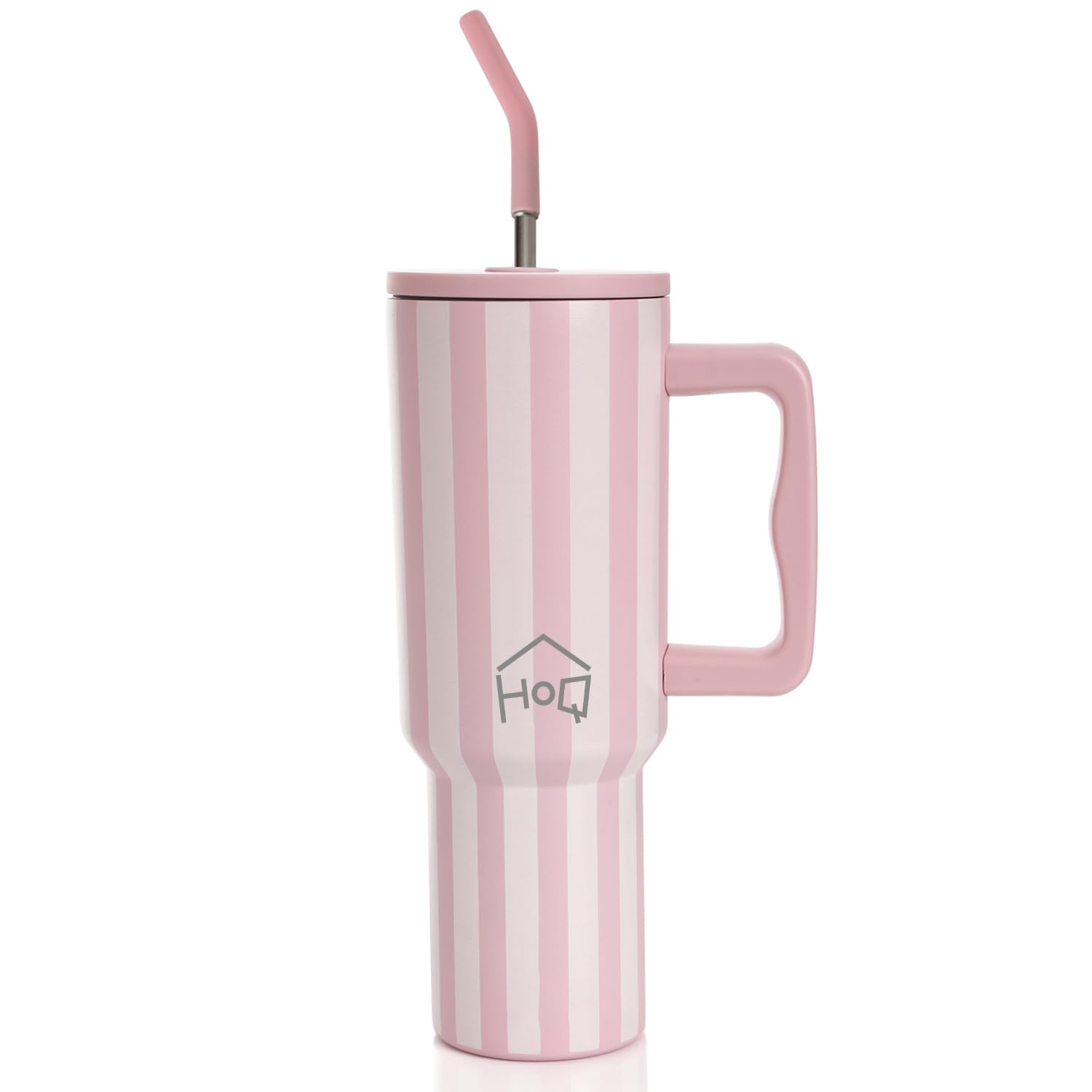1200ML Stainless Steel Tumbler with Lid, Handle & Straws - (1200 ML)