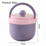 304 Stainless Steel Breakfast Cup with Lid & Spoon