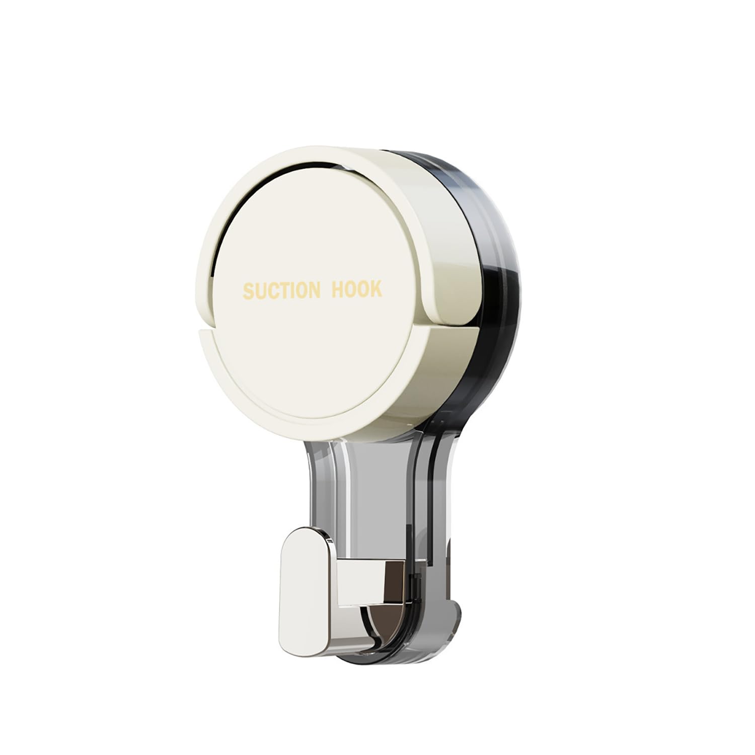 Vacuum Suction Cup Hook | Strong Traceless Punch-Free Wall Hook (Cream)