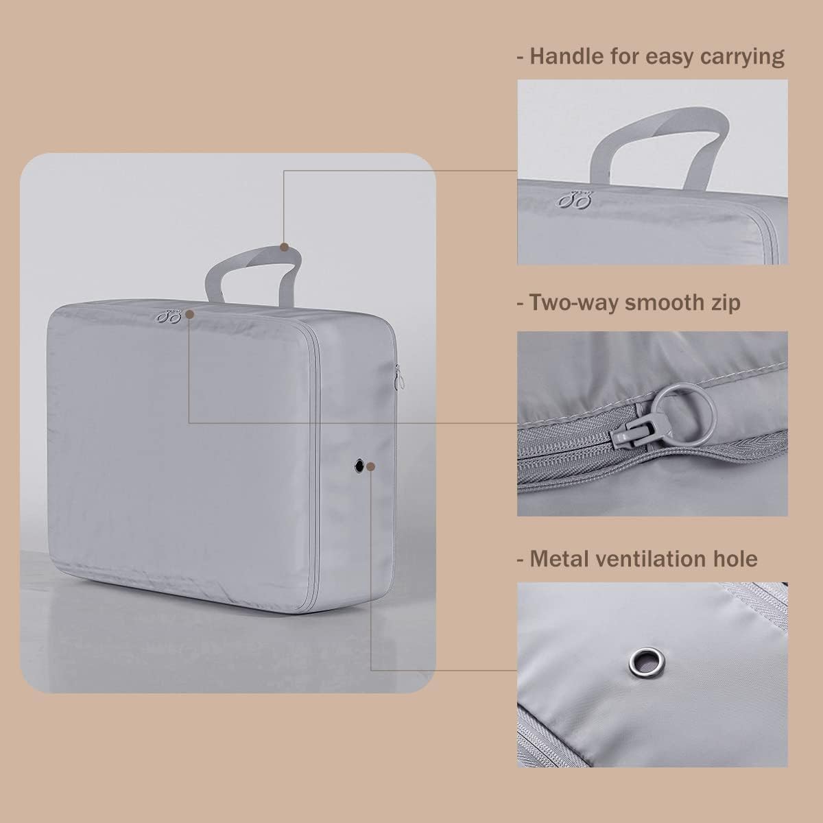 Compression Packing Cubes for Suitcases- Medium