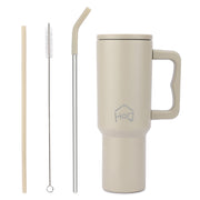 Stainless Steel Vacuum Tumbler with Straw and Lid & Handle - (1200 ML) (Solid colors)