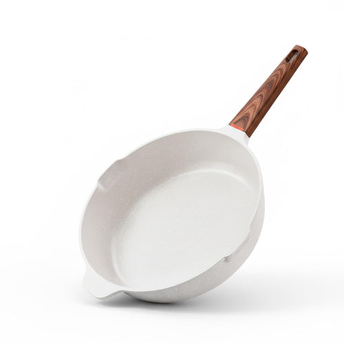 28cm Non-Stick Maifan Frying Pan 6-Layer Nonstick Coating (Granite Beige)