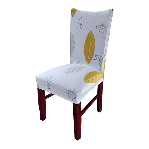 Elastic Chair Cover Stretch Removable Washable (Yellow Autumn)
