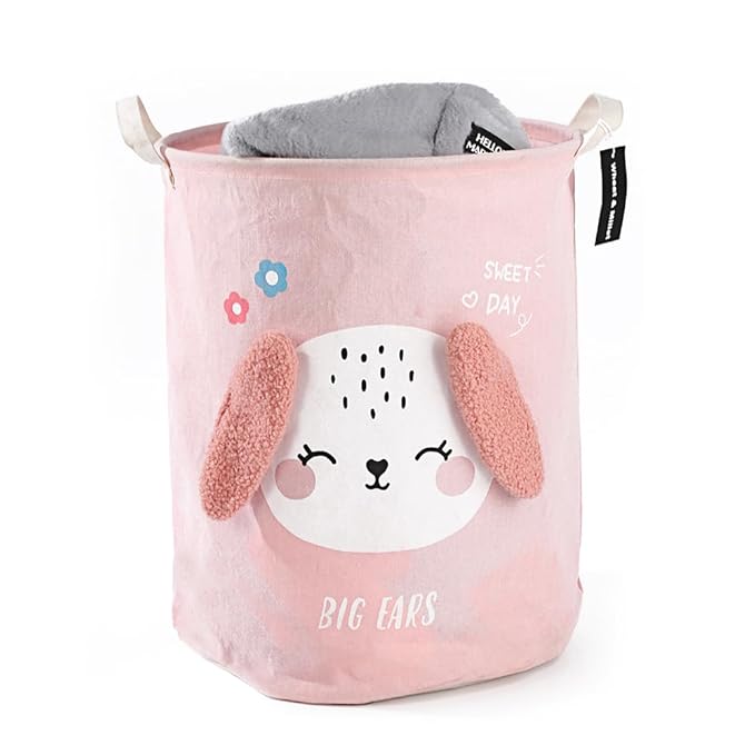 Round Laundry Basket Cute Cartoon Cloth Storage (Toys)