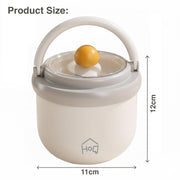 304 Stainless Steel Breakfast Cup with Lid & Spoon