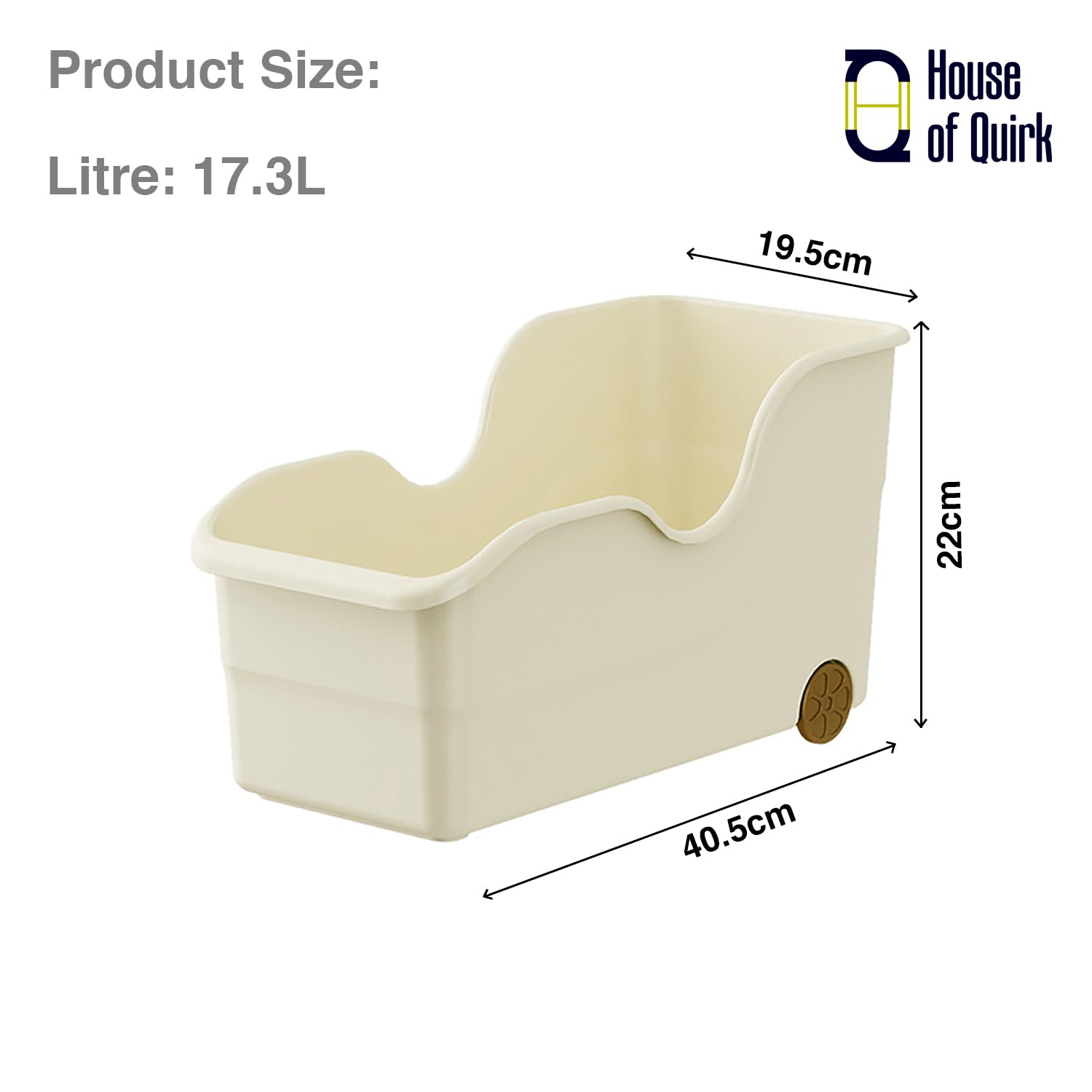 Storage Bins for Pantry and Kitchen Cabinet Organize (Pack of 2)