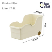 Storage Bins for Pantry and Kitchen Cabinet Organize (Pack of 2)