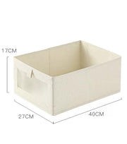 Durable and Versatile Closet Organizers and Storage Baskets Beige - (Pack of 3)