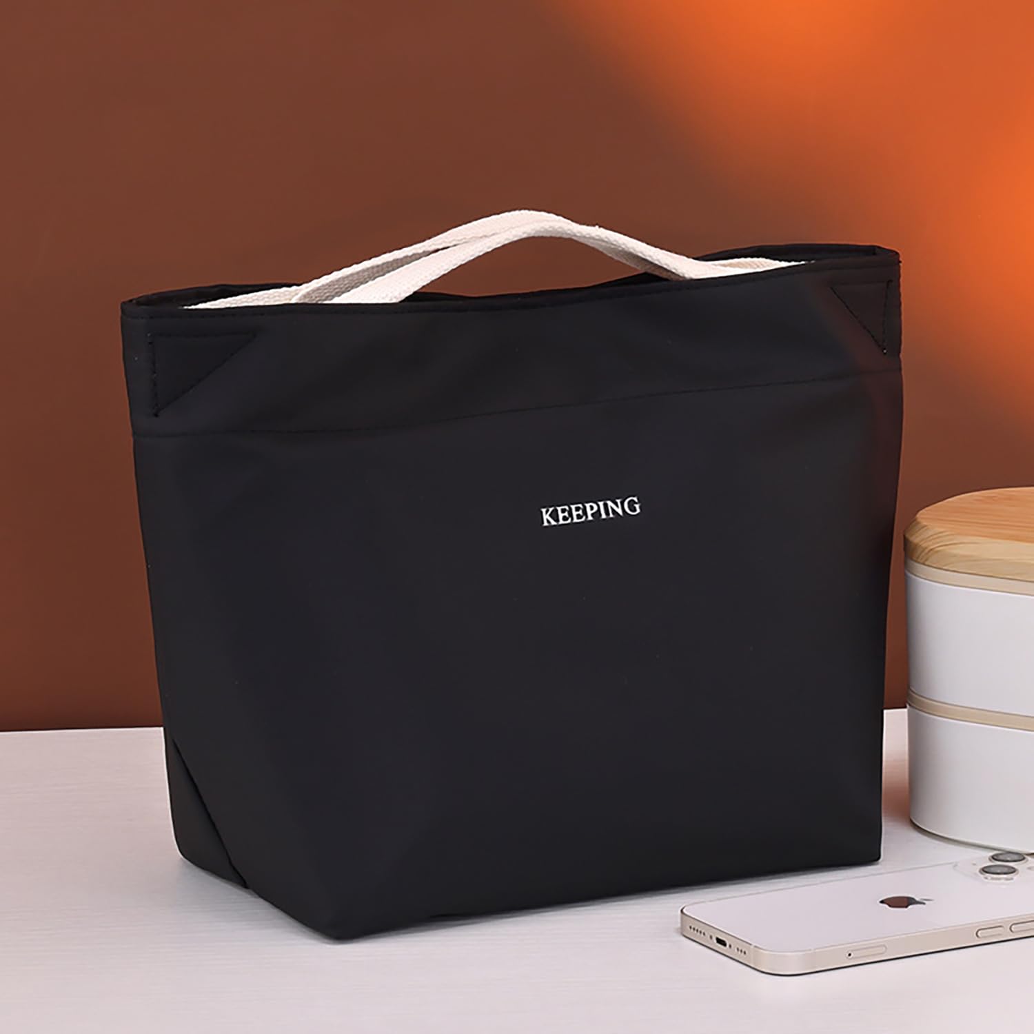 Insulated Lunch Bag – Aluminum Foil Lined Thick Thermal Lunch Box Handbag for Office, Work & Students