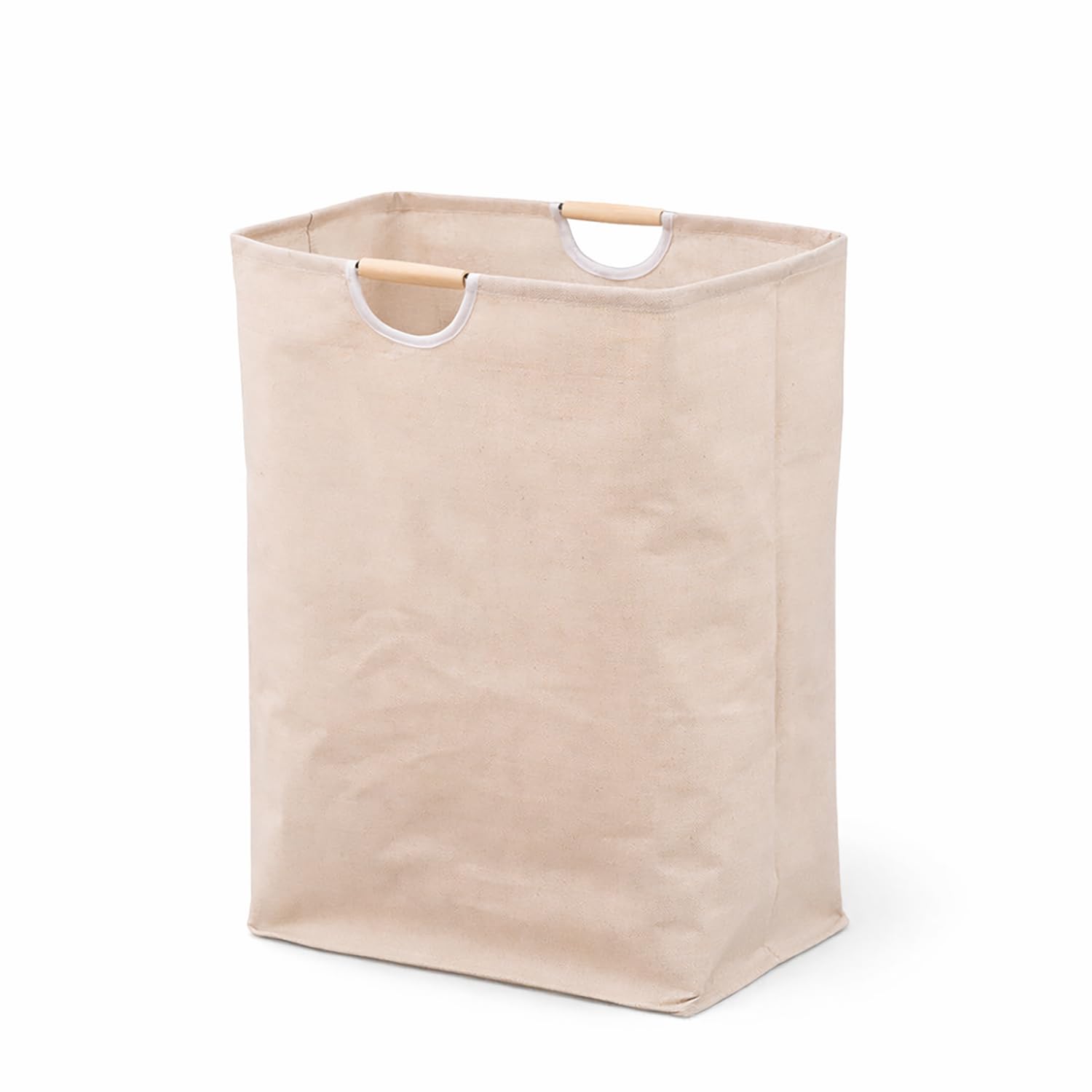 72 Litre Linen Cotton Collapsible Laundry Basket