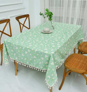 Rectangle Printed Tablecloth Cotton Linen (183x137 cm)