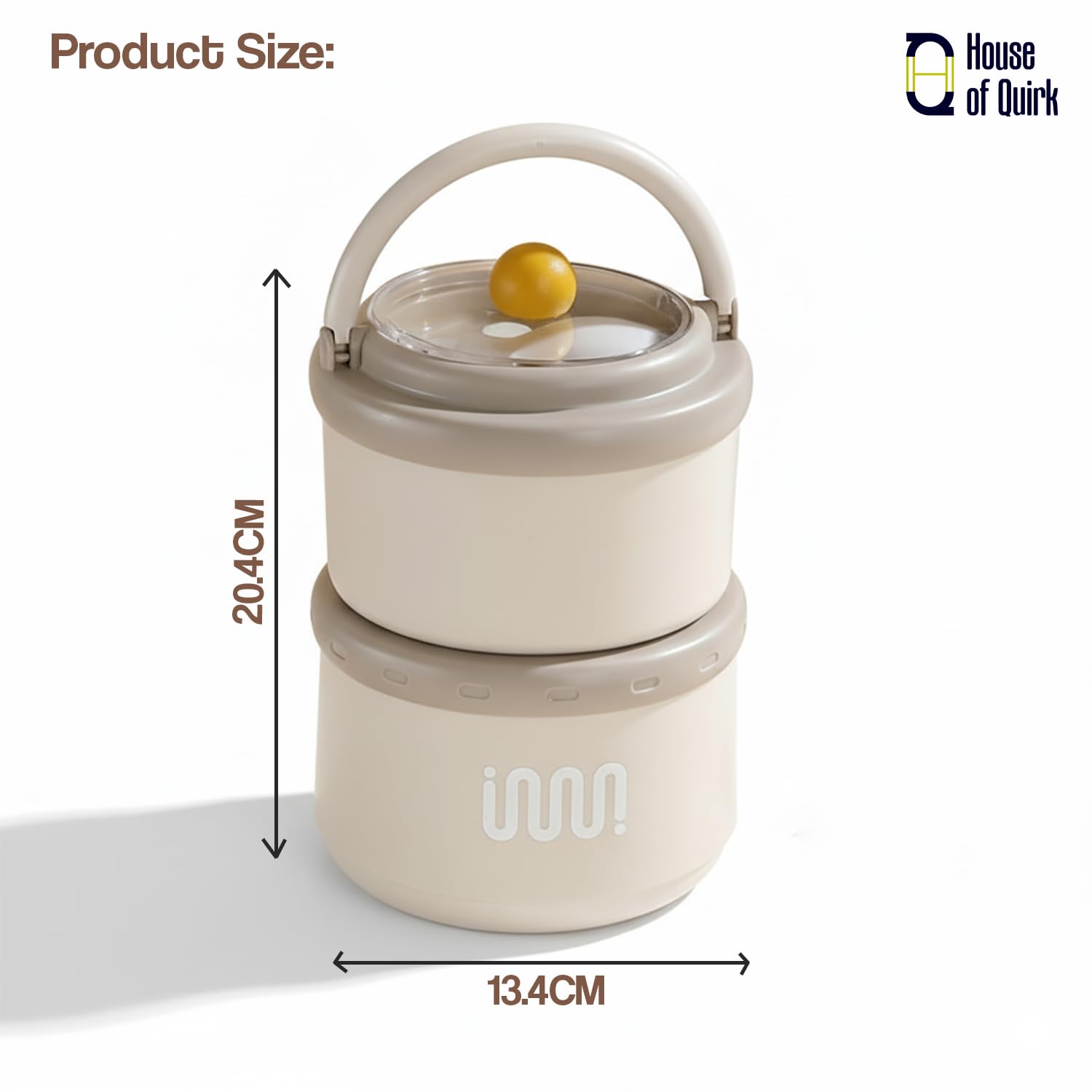 Portable 2 Layer 304 Stainless Steel Lunch Box