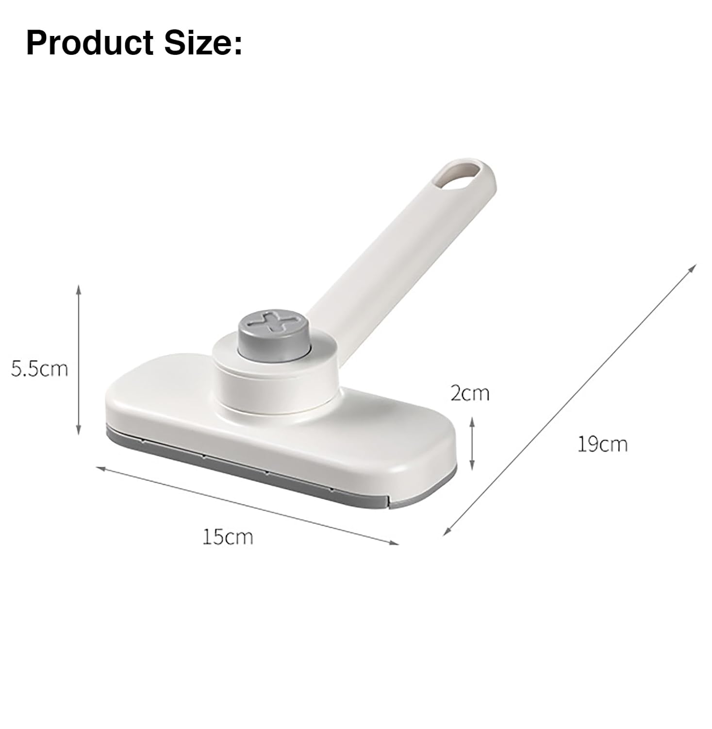 360° Rotating Hands-Free Cleaning Mop with One-Click Pad Change (White)