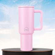 Stainless Steel Vacuum Tumbler with Straw and Lid & Handle - (1200 ML) (Solid colors)