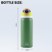 Sippease 950ML Stainless Steel Bottle with Straw