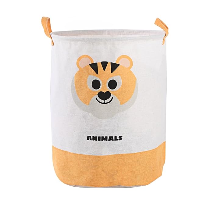 Round Laundry Basket Cute Cartoon Cloth Storage (Toys)