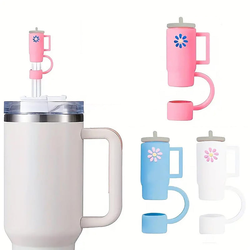 3PCS Silicone Straw Covers Cap Compatible with Stanley 10mm (Tumbler Not Included)