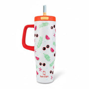 1200ML Stainless Steel Tumbler with Handle & Pop-Up Lid