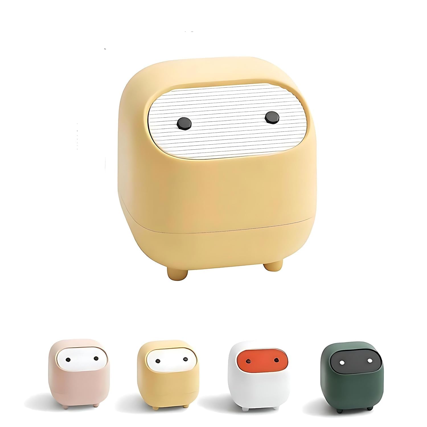 Cute Ninja Mini Trash Can with Lid