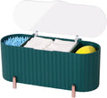 3 Grids Separate Cotton Swabs Dispenser Cotton Ball Storage Box