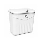 7L Hanging Kitchen Trash Can with Lid, Wall Mounted & Cabinet Door Waste Bin