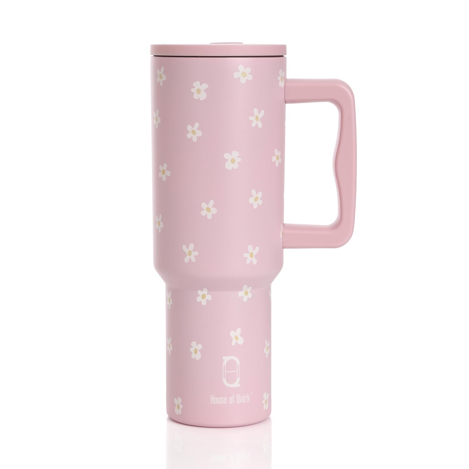 1200ML Insulated Stainless Steel Tumbler with Lid, Handle & Straws - (1200 ML)