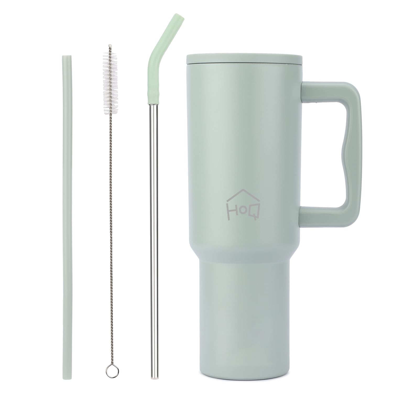 Stainless Steel Vacuum Tumbler with Straw and Lid & Handle - (1200 ML)