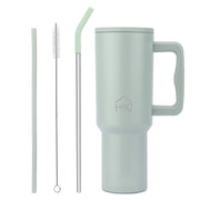 Stainless Steel Vacuum Tumbler with Straw and Lid & Handle - (1200 ML)