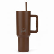 Stainless Steel Vacuum Tumbler with Straw and Lid & Handle - (1200 ML) (Solid colors)